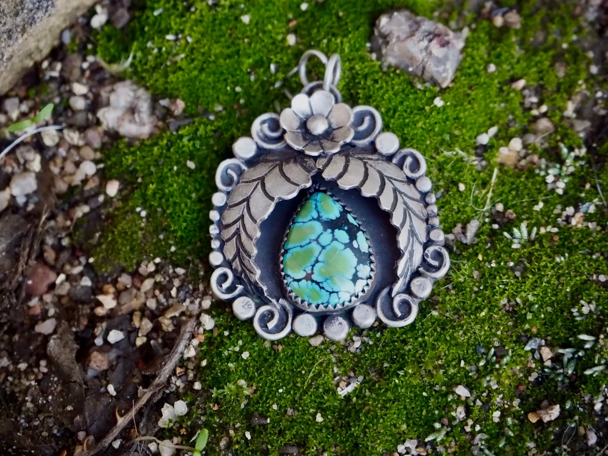 Floral Turquoise Necklace