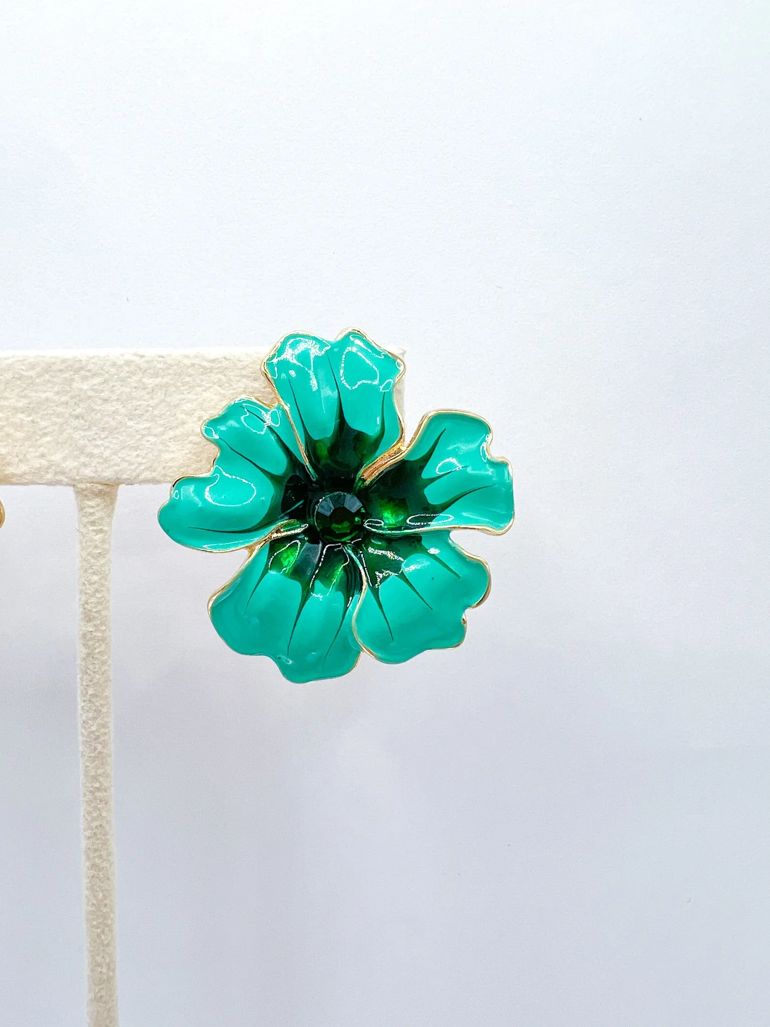Flower Enamel Stud Earring