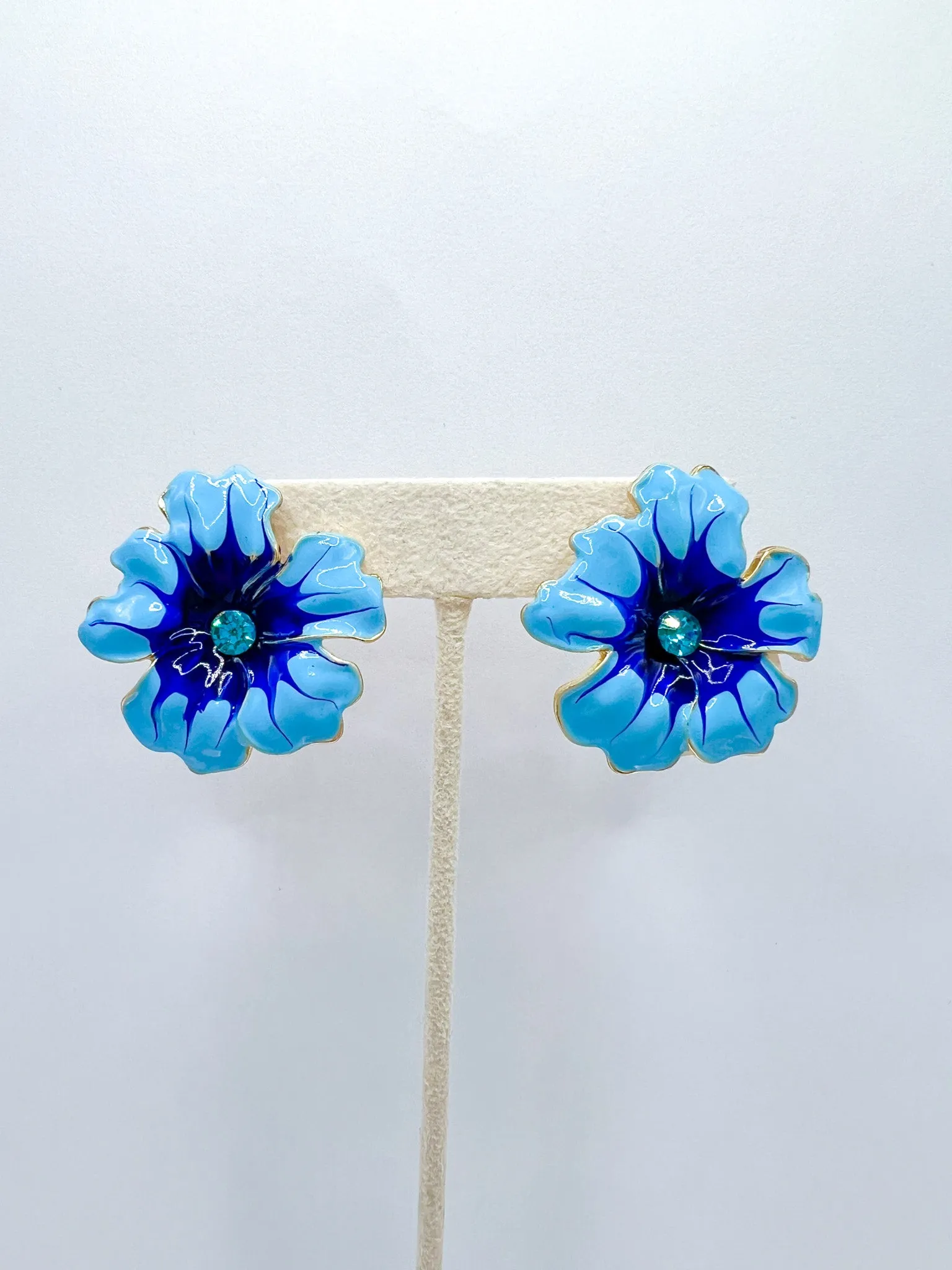 Flower Enamel Stud Earring