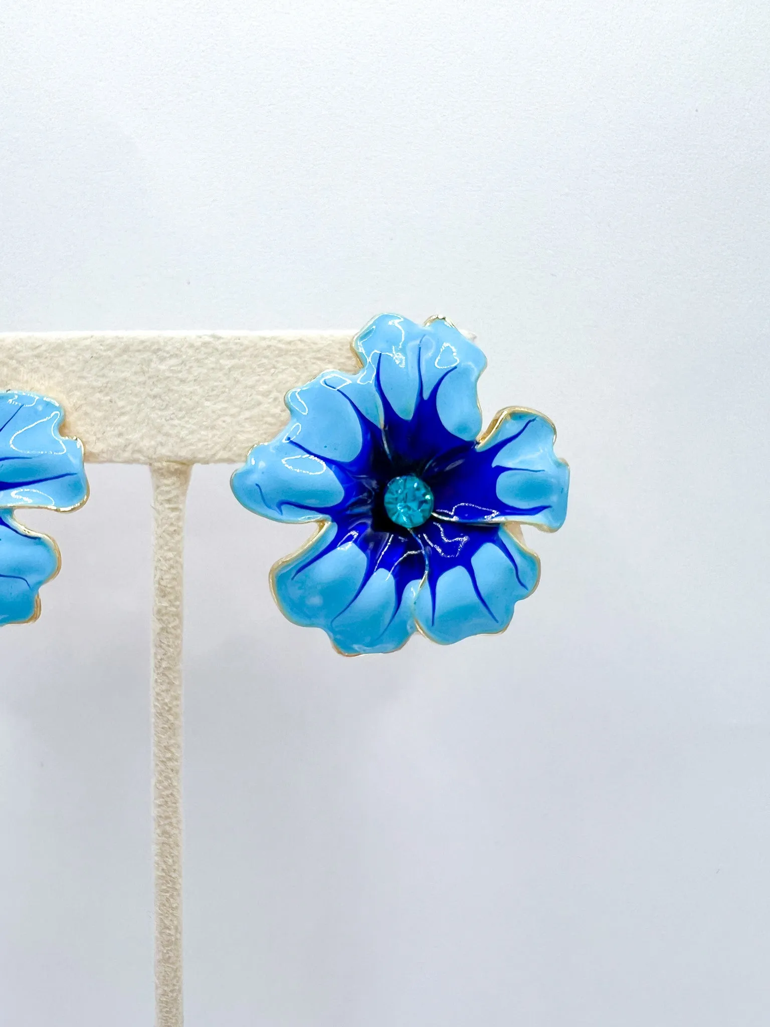 Flower Enamel Stud Earring