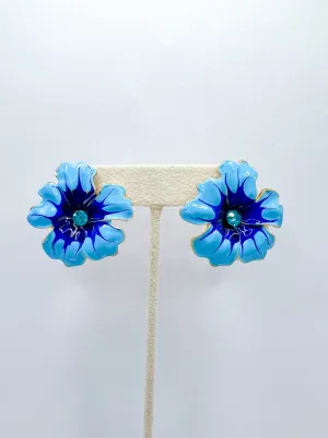 Flower Enamel Stud Earring