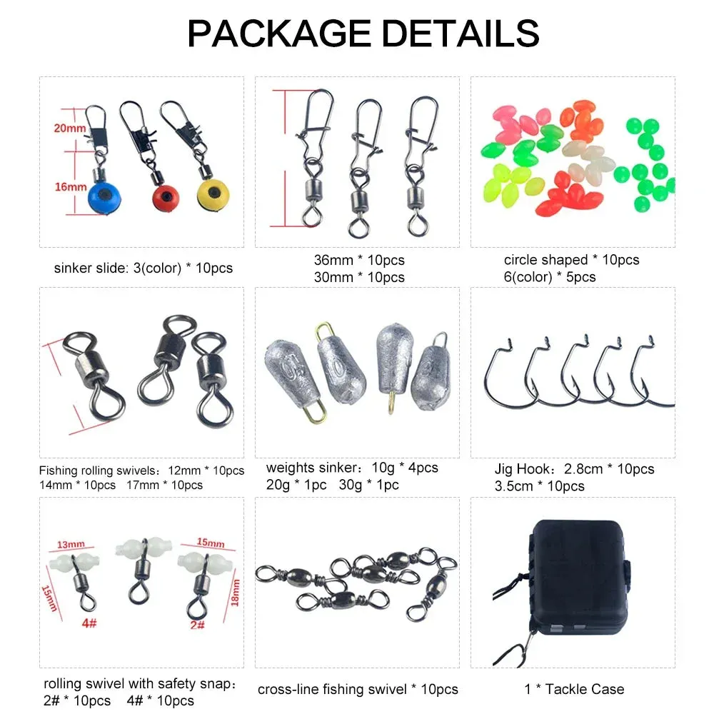 FLYSAND Fishing Accessories Kit 177Pcs