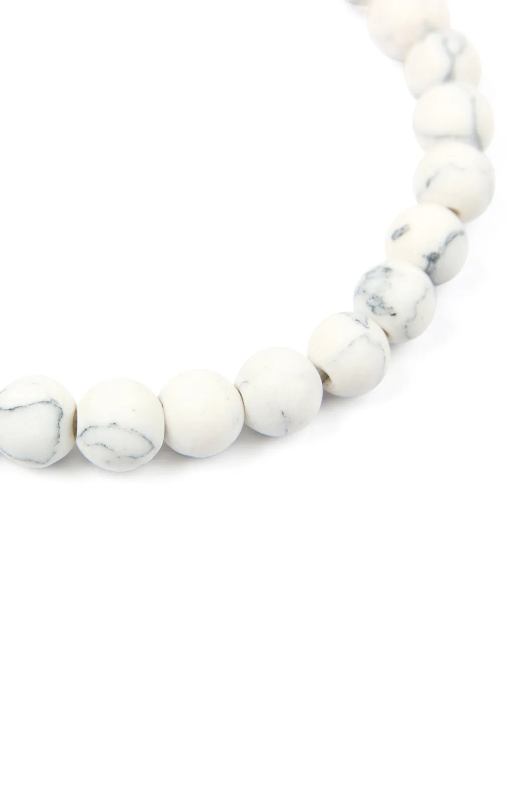 FOLLOW YOUR HEART NATURAL STONE STRETCH BRACELET