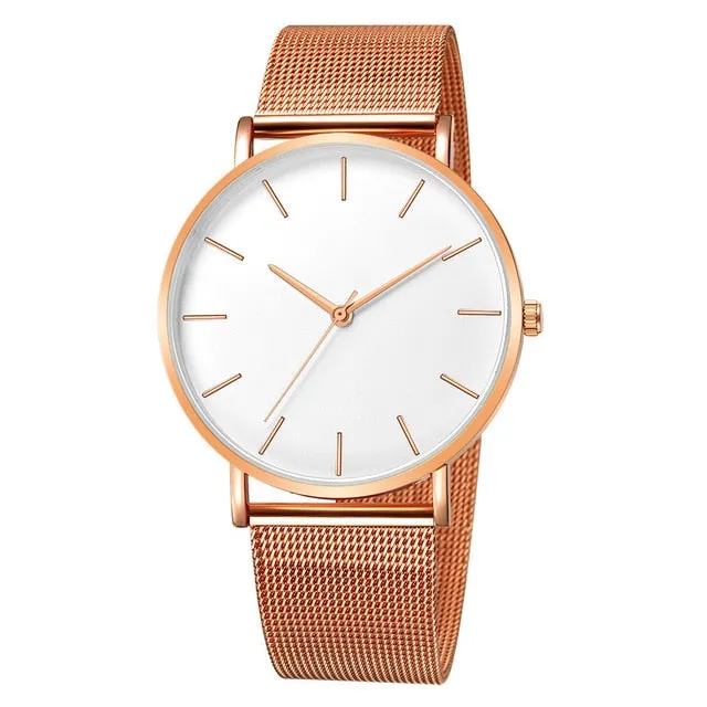 Free Shipping Watch Women Mesh Stainless Steel Bracelet High Quality Casual Wrist Watch for Woman Montre Femme relogio feminino
