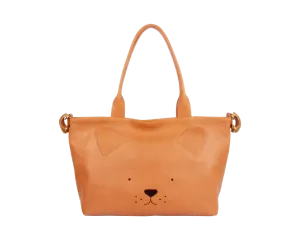 Fuji Diaper Bag | Lion | Toast Grain Leather