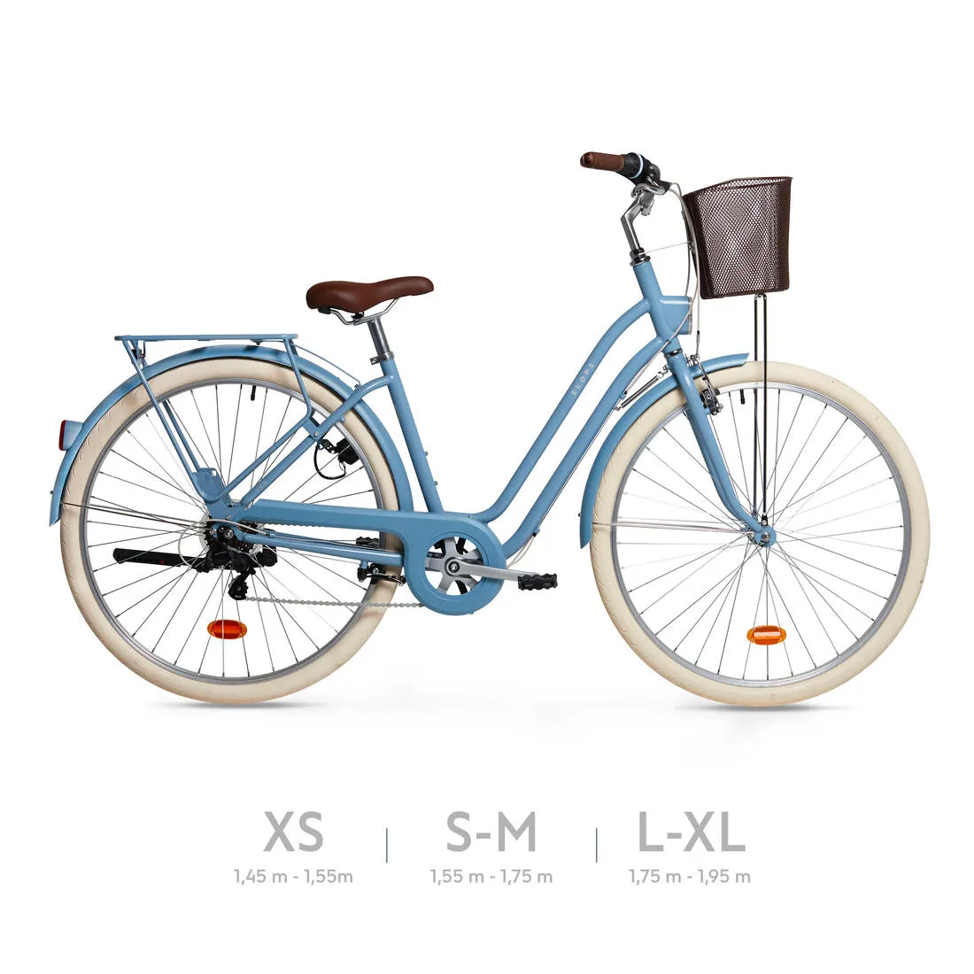 Fully-equipped, 6-speed low frame city bike