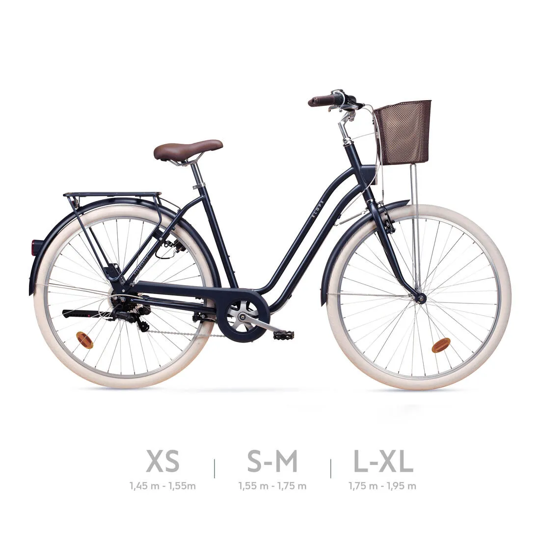 Fully-equipped, 6-speed low frame city bike