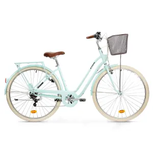 Fully-equipped, 6-speed low frame city bike