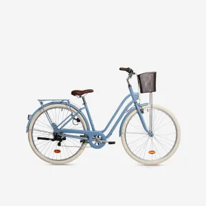 Fully-equipped, 6-speed low frame city bike