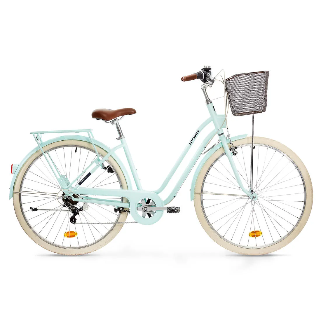 Fully-equipped, 6-speed low frame city bike