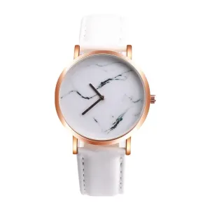 GENVIVIA Marble Surface Stainless Steel Wrist Watch
