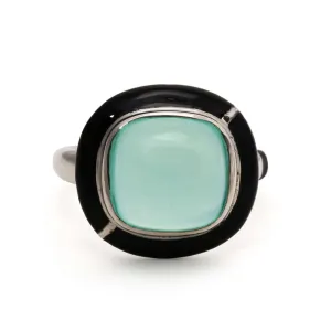 GEO CHALCEDONY RING