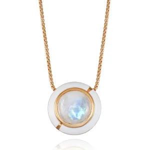 GEO MOONSTONE PENDANT