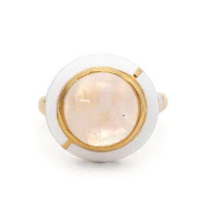 GEO MOONSTONE RING