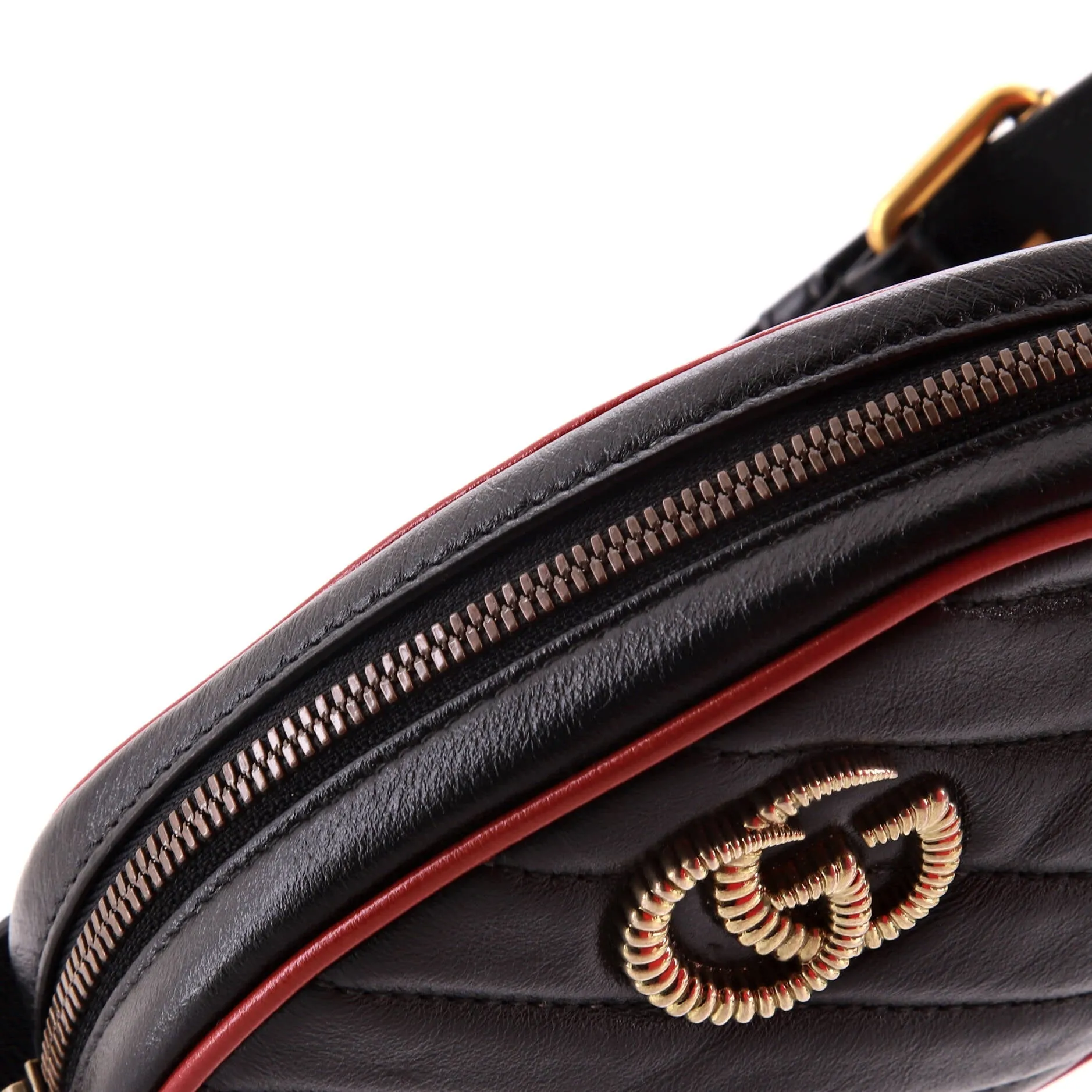 GG Marmont Belt Bag Diagonal Quilted Leather