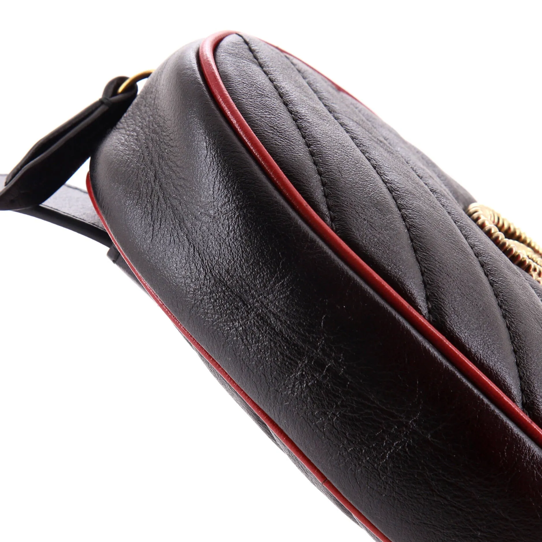 GG Marmont Belt Bag Diagonal Quilted Leather