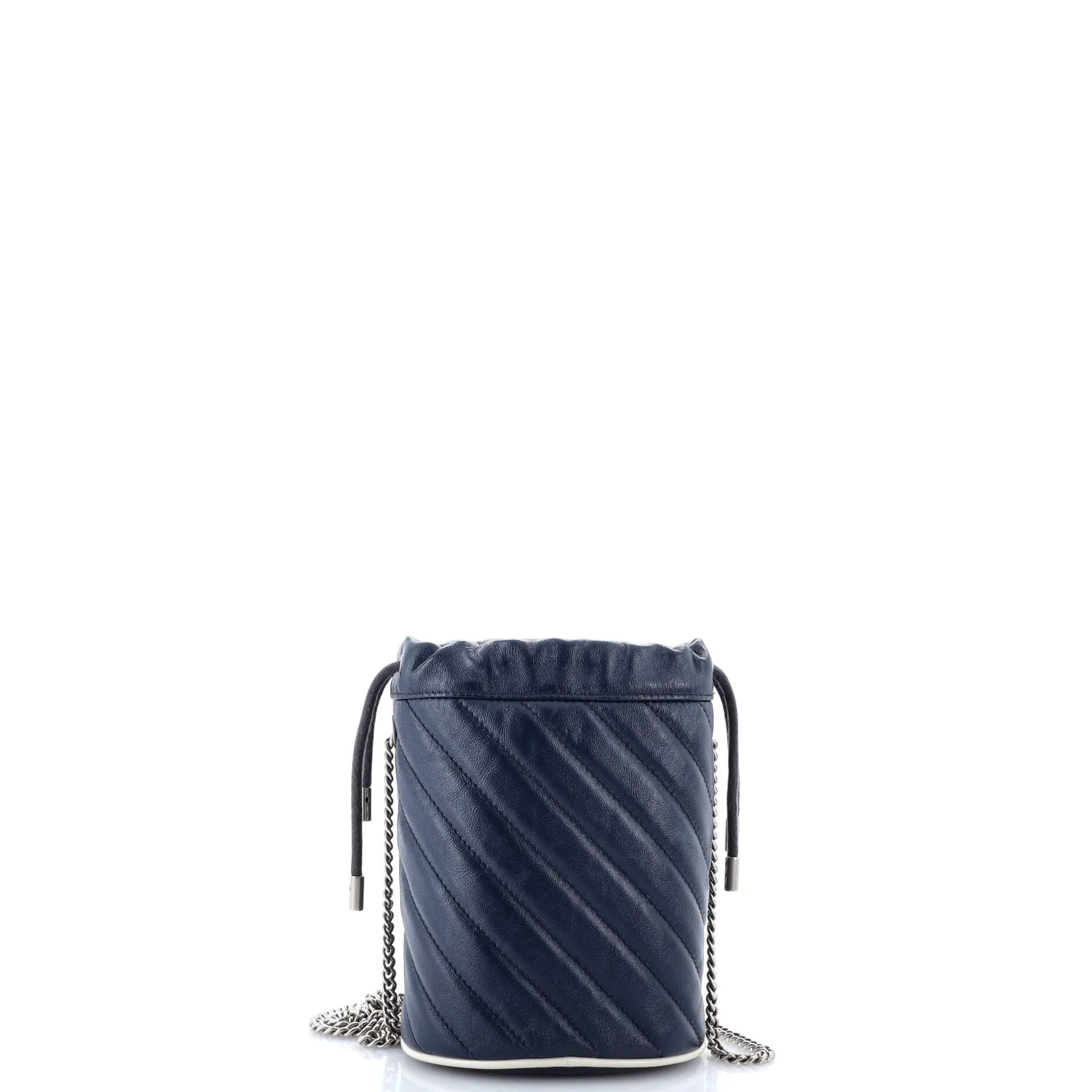 GG Marmont Bucket Bag Diagonal Quilted Leather Mini