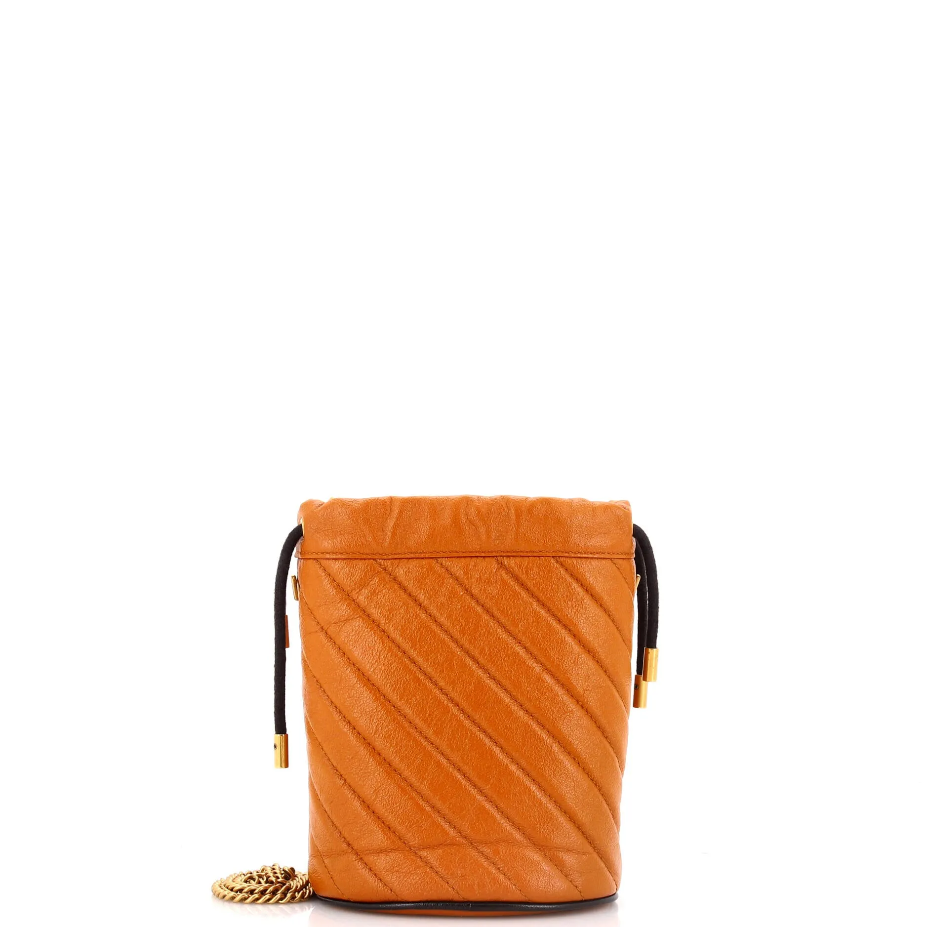 GG Marmont Bucket Bag Diagonal Quilted Leather Mini