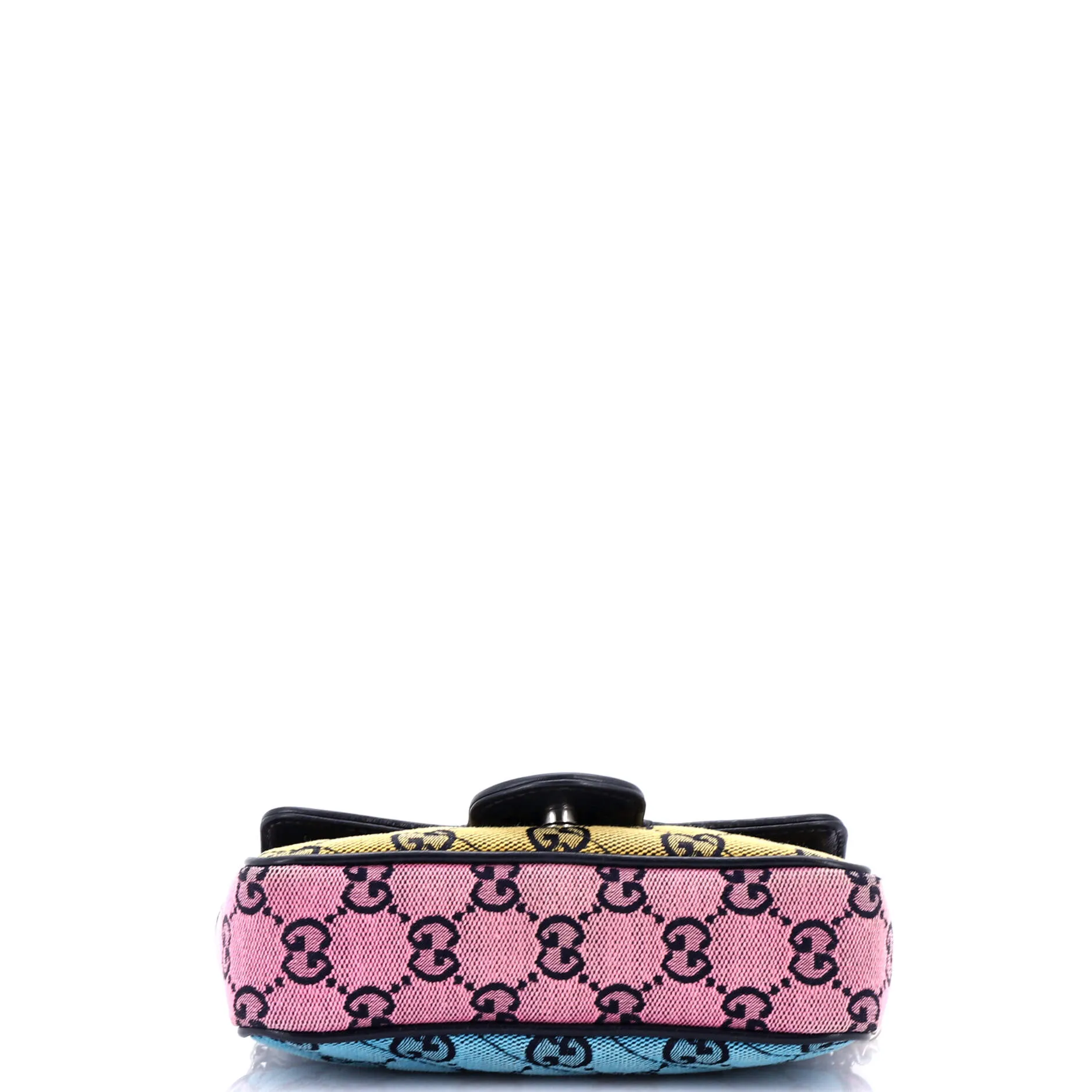GG Marmont Flap Bag Diagonal Quilted GG Canvas Super Mini