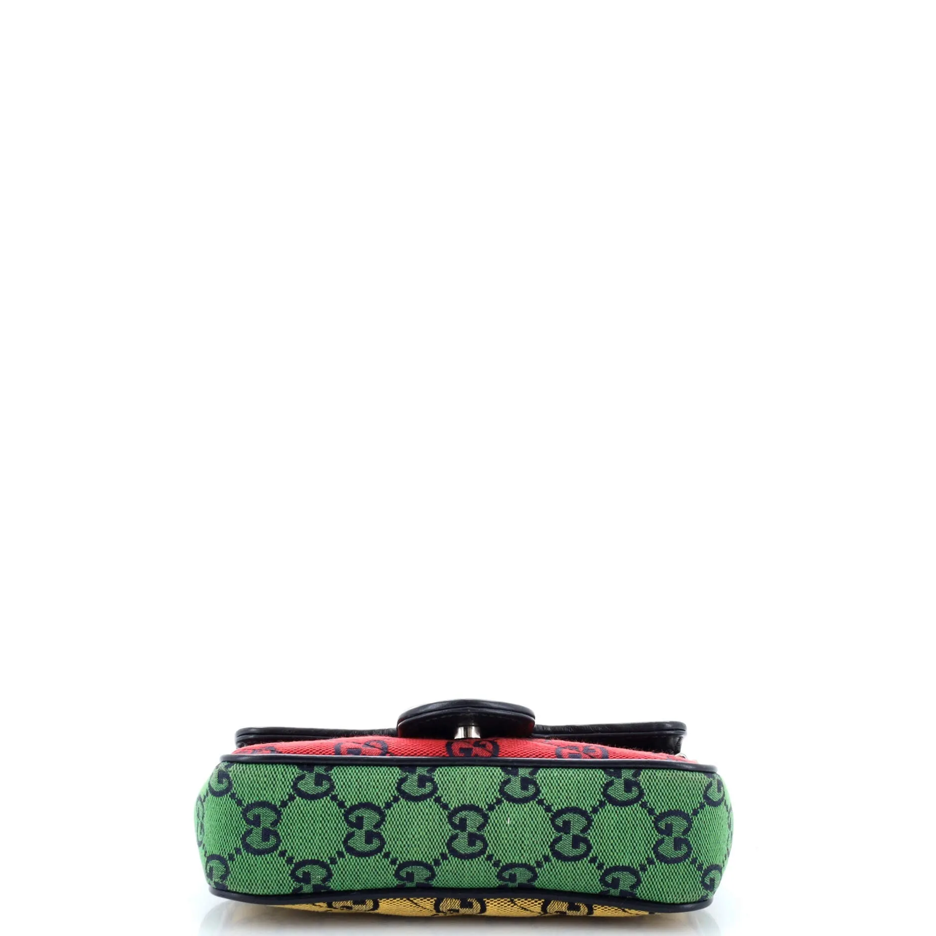 GG Marmont Flap Bag Diagonal Quilted GG Canvas Super Mini