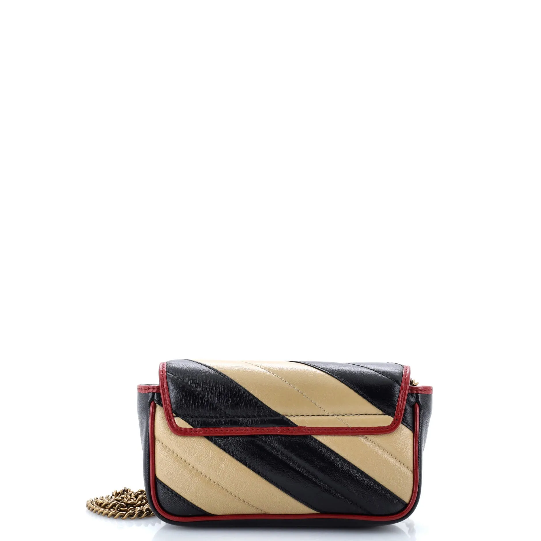 GG Marmont Flap Bag Diagonal Quilted Leather Super Mini