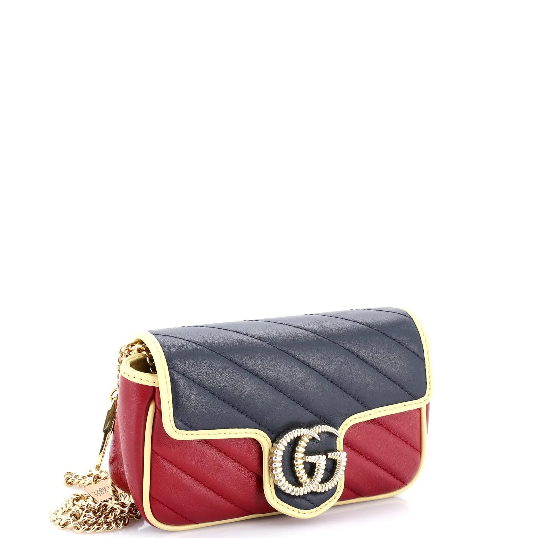 GG Marmont Flap Bag Diagonal Quilted Leather Super Mini