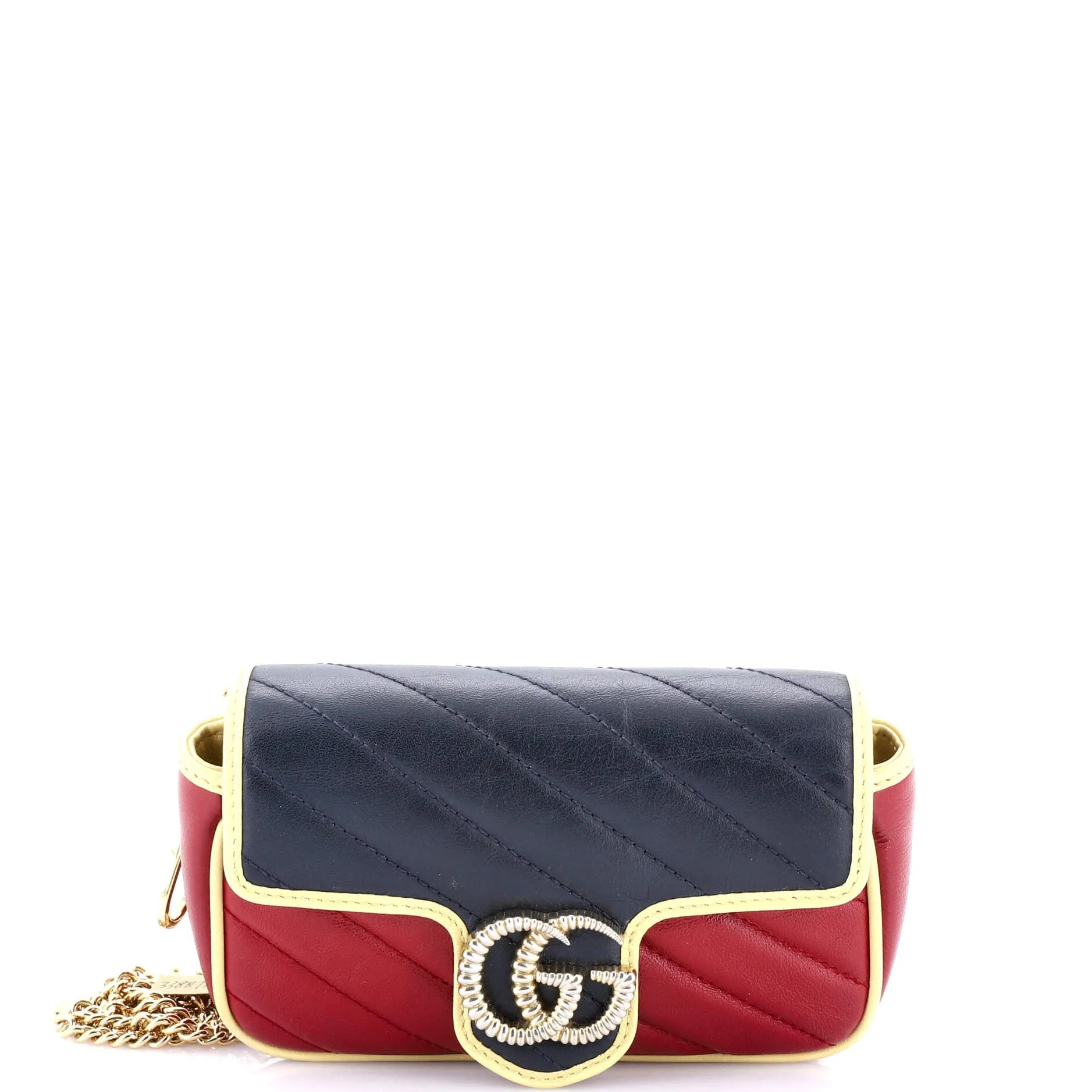 GG Marmont Flap Bag Diagonal Quilted Leather Super Mini