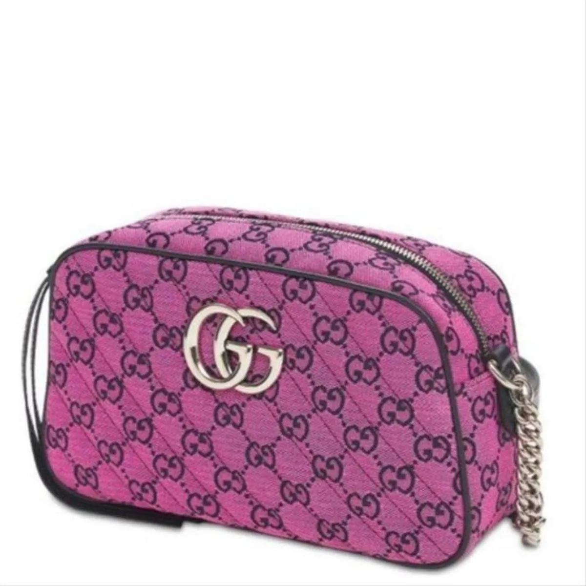 GG Marmont Pink Small Shoulder Bag in Pink