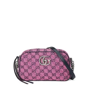 GG Marmont Pink Small Shoulder Bag in Pink