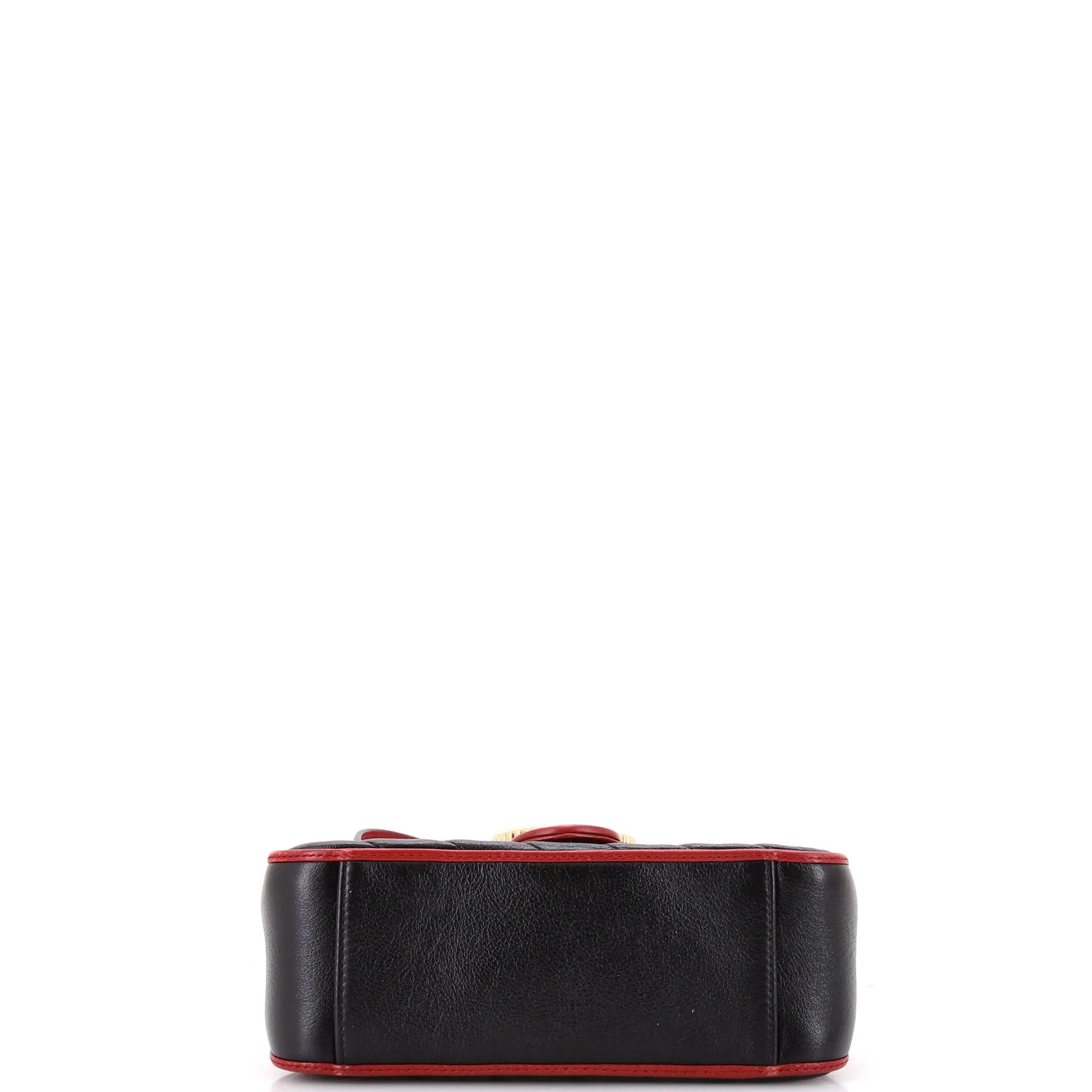 GG Marmont Top Handle Flap Bag Diagonal Quilted Leather Mini