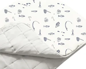 günamüna Mini Cozy Cloud Comforter Baby Blanket  - Fishing 1 TOG (Min. of 2, multiples of 2)