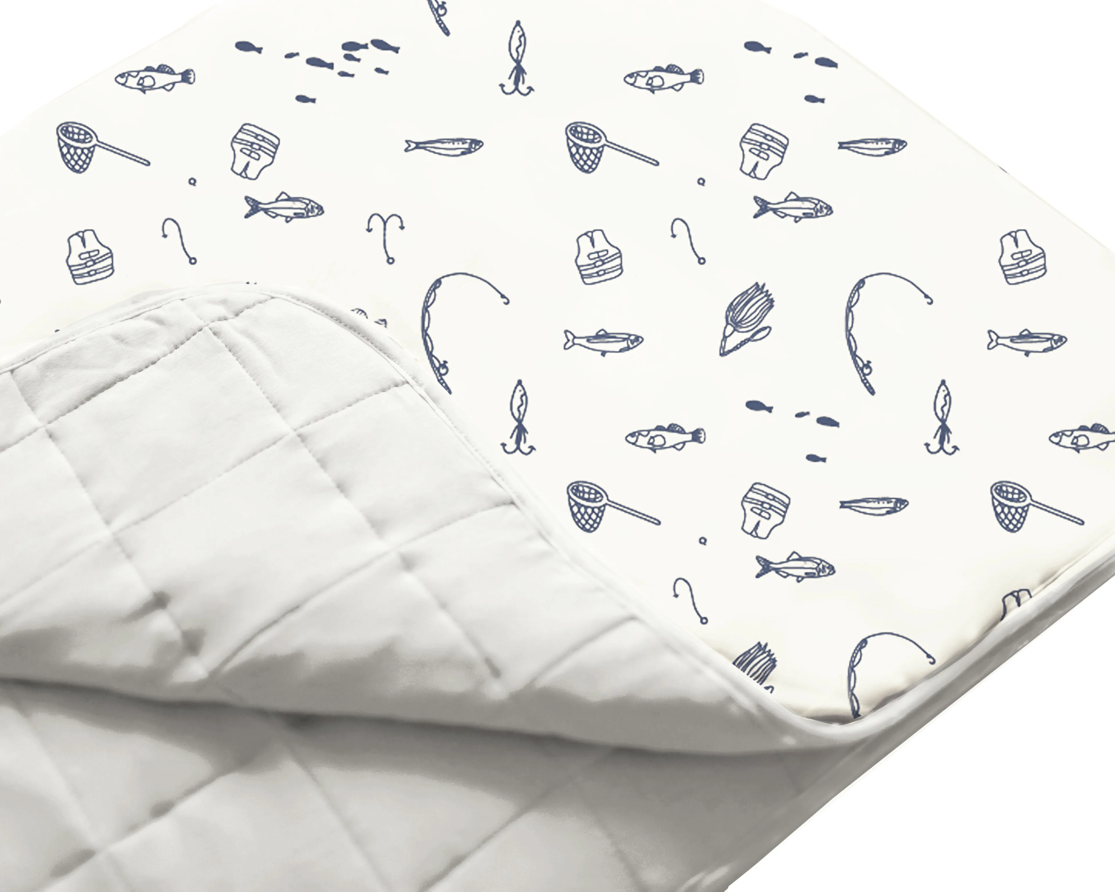günamüna Mini Cozy Cloud Comforter Baby Blanket  - Fishing 1 TOG (Min. of 2, multiples of 2)