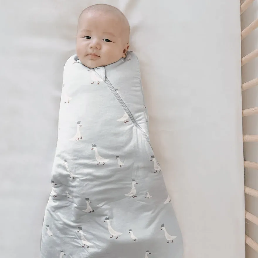 günamüna Swaddle Sleep Sack Duvet Bamboo Crowned Goose 1 TOG (Min. of 1, multiples of 1)