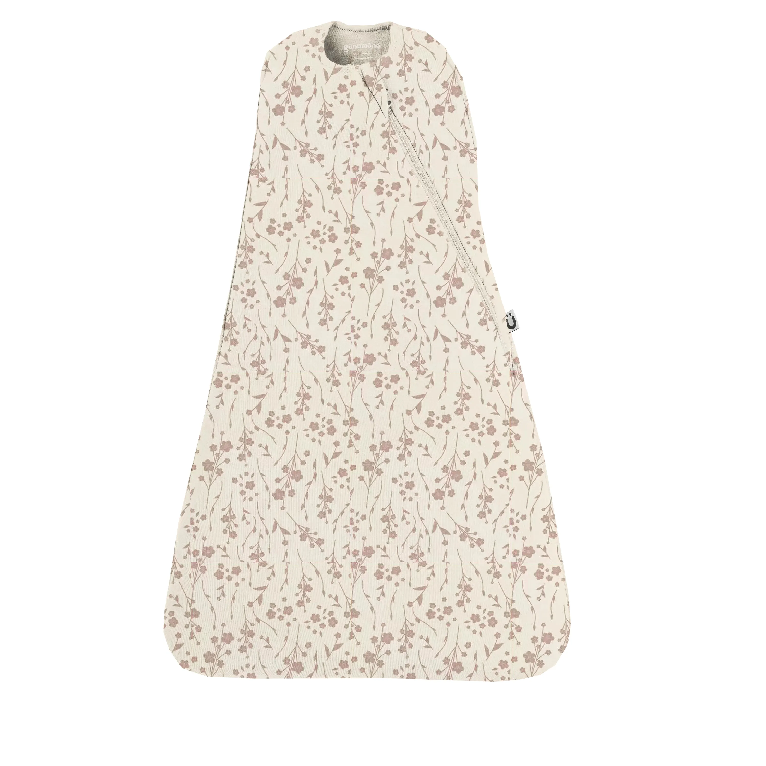 günamüna Swaddle Sleep Sack Duvet Bamboo Posies 1 TOG (Min. of 2, multiples of 2)