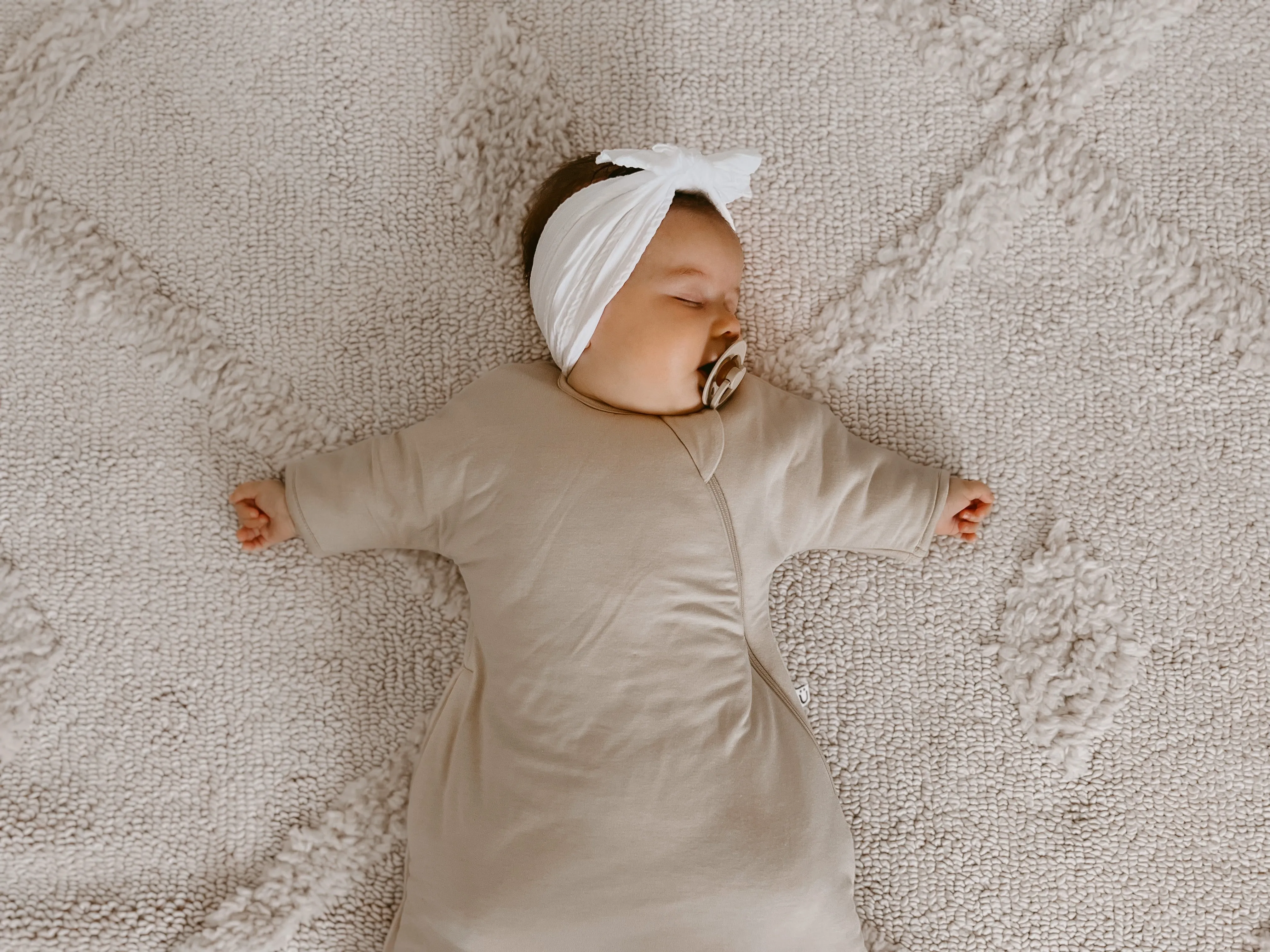 günamüna Transitional Swaddle Sack Duvet Bamboo Blush 2.6 TOG (Min. of 2, multiples of 2)