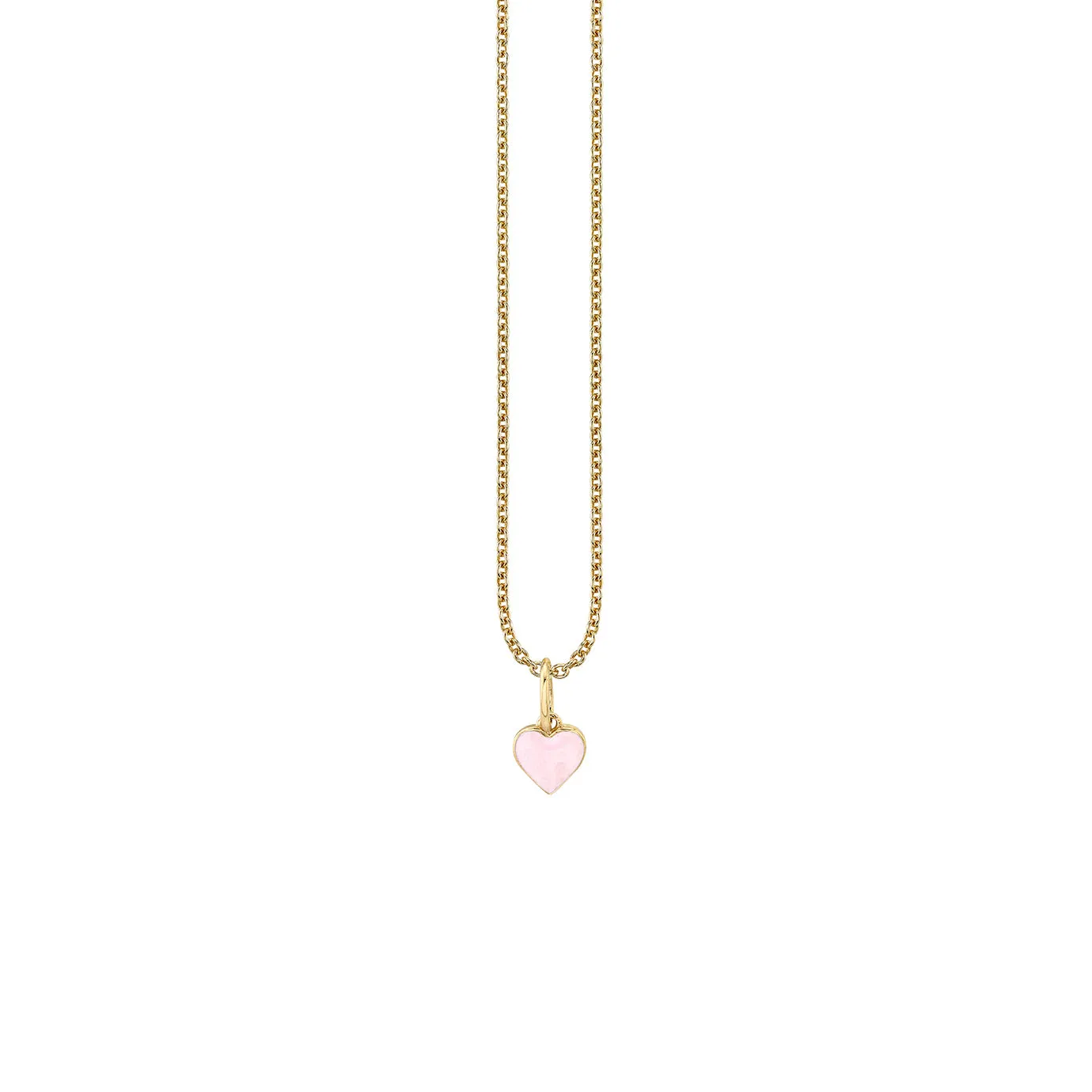 Gold & Enamel Mini Heart Charm