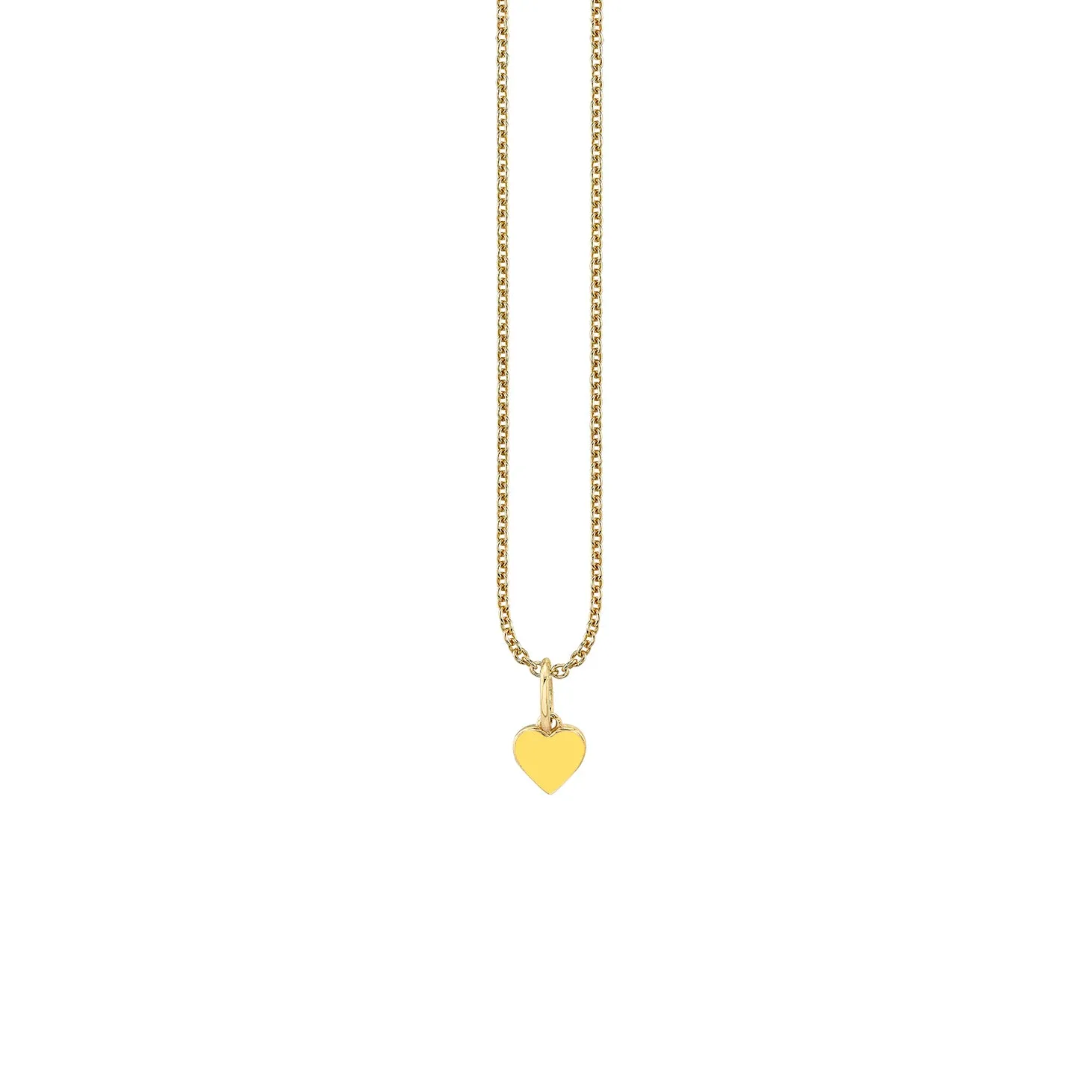 Gold & Enamel Mini Heart Charm