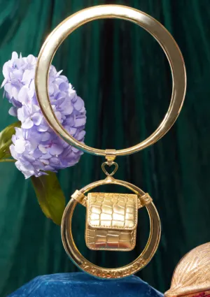 Gold double spidey bag