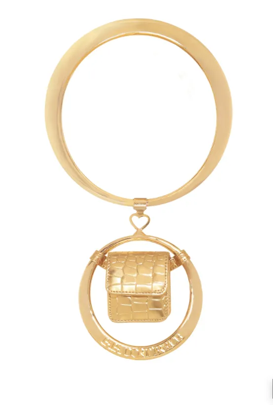 Gold double spidey bag