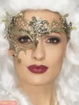 Gold Metal Masquerade Mask