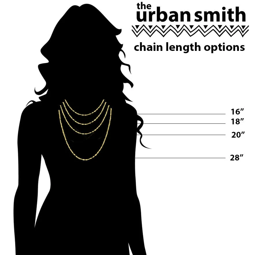 Gold Name Plate Necklace Custom 1.5"