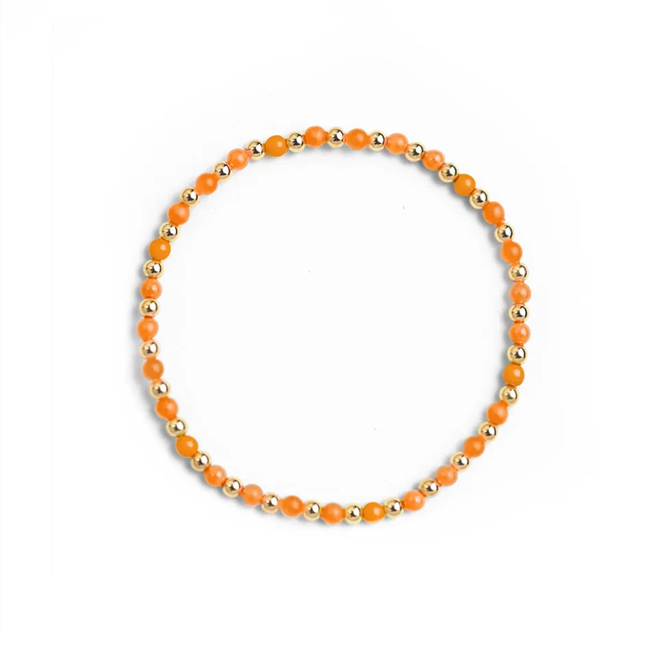 Golden Neon Orange Bracelet