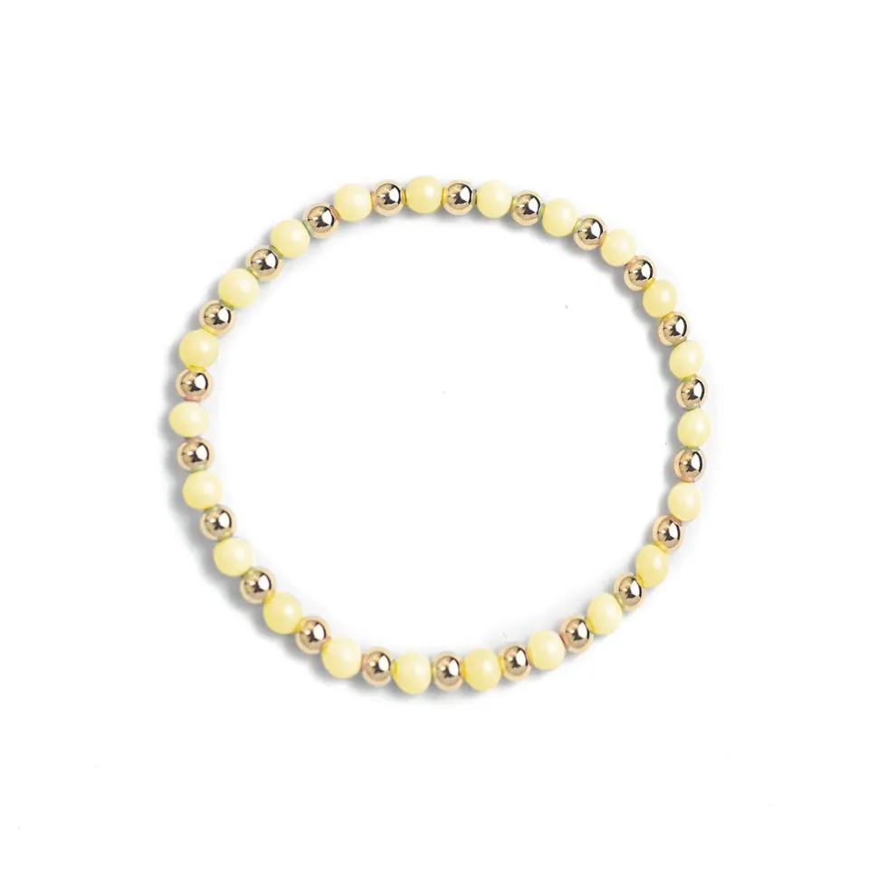 Golden Pastel Yellow Bracelet