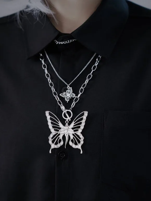 Gothic Lolita Accessories Black Butterfly Accessory Metal Miscellaneous