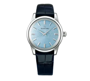 Grand Seiko Elegance Watch with Light Blue Dial, 37mm