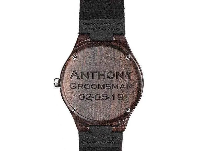 Groomsmen Set Of 4 Wooden Watches -  Energico