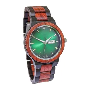 Groomsmen Set of 9 Wooden Watch Red | Justo