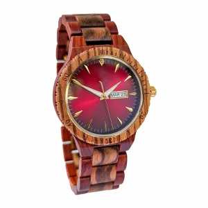 Groomsmen Set of 9 Wooden Watch Zebra | Justo