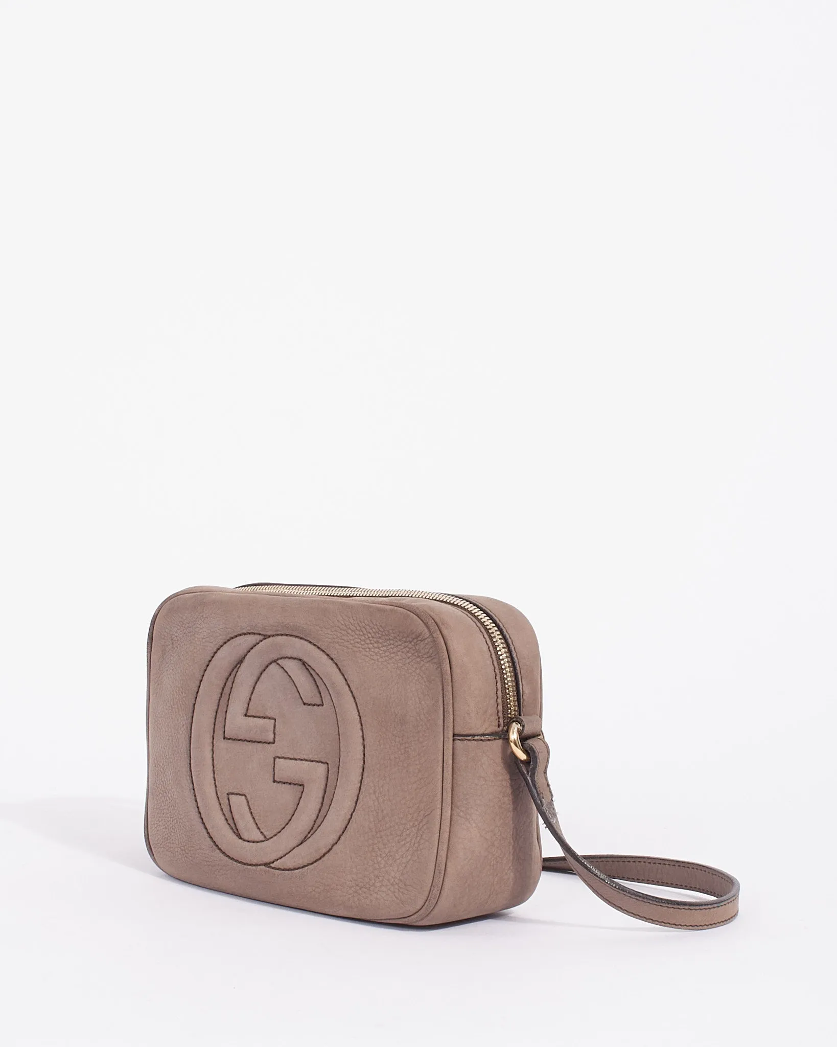 Gucci Beige Suede Leather Soho Disco Bag