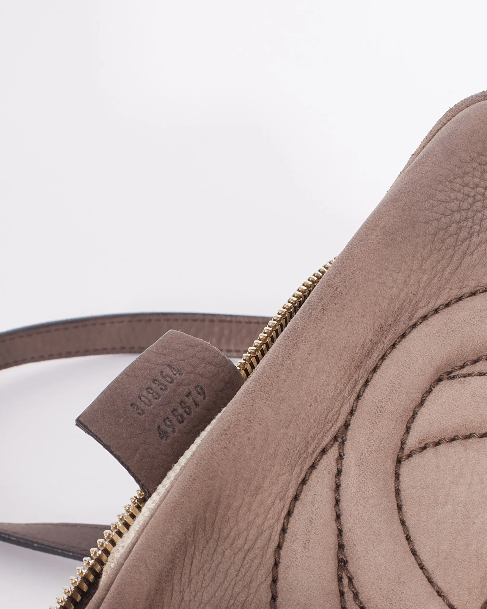 Gucci Beige Suede Leather Soho Disco Bag